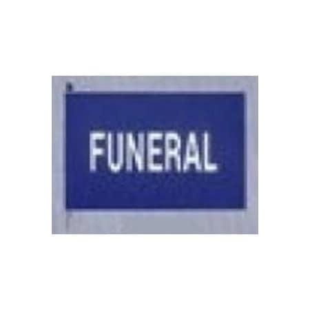 Afs Procession Flag Banners: Purple with White Funeral (Dozen) 5711077